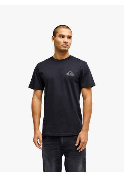 Quiksilver Quıksılver Ev Mını Logo Erkek Anthracite - Solid T-shırt Eqyzt08181-11783 Siyah