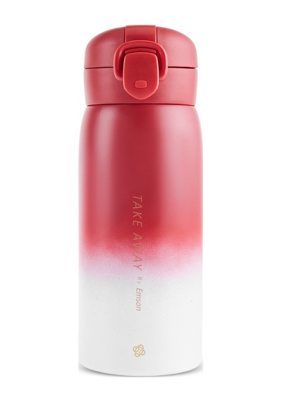 Emsan Skyfall Çelik Sızdırmaz Termos 350 Ml Kırmızı