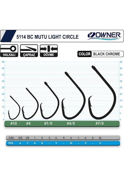 Owner Mutu Light Black Chrome Iğne No:6 (5114)