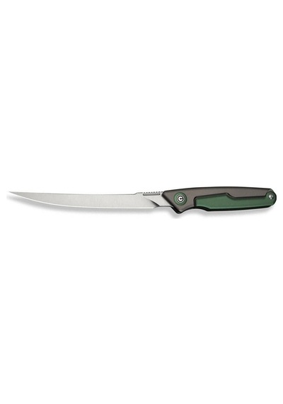Civivi Shawka Folding Fillet Knife Gray And Green Aluminum Handle Kamp Çakı Yeşil