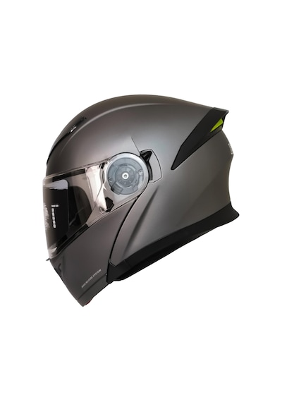 Fazer Motosiklet Çene Açılır Kask Güneş Vizörü Motor Kaskı Mat Titanium Gri