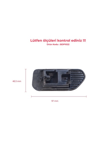 Torpido Açma Kilit Mandalı Siyah 735617527 Fiat Egea İçin Standart