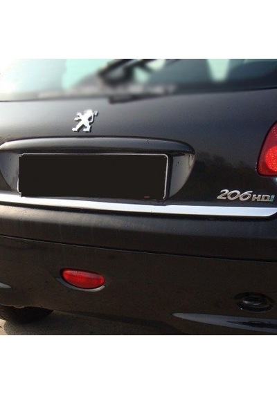 Peugeot 206 Hb Formlu Krom Bagaj Alt Çıtası 2005 Üzeri Paslanmaz N11.4229