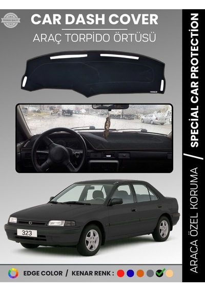 Mazda 323 1991-1995 Torpido Örtüsü Ön Panel Halısı Torpido Koruma Özel Kesim Kaymaz Hızlı Montaj - 347 Stiloto