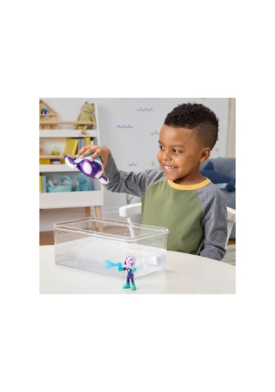 Hasbro Marvel Spidey and His Amazing Friends Ghost-Spider & Ghost Turtle Figür Seti (Water Webs Serisi)