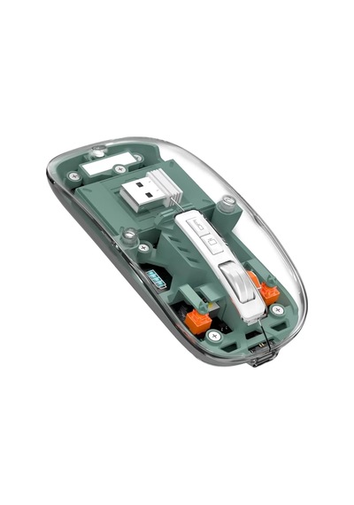 Şeffaf Tasarımlı Bluetooth Kablosuz Mouse Pilli Kullanım Yeni Nesil Diğer