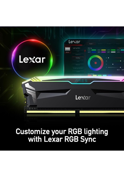 Ares Rgb Ddr4 Ram 16gb Kit 8gbx2 3600 Mhz, 288-pin U-dımm Masaüstü Bellek, Led Lightning Dram Oyun Belleği, Xmp 2.0