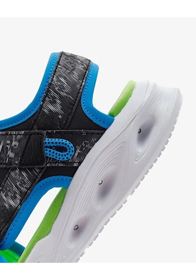 Skechers Erkek Çocuk Siyah Işıklı Sandalet Yeşil