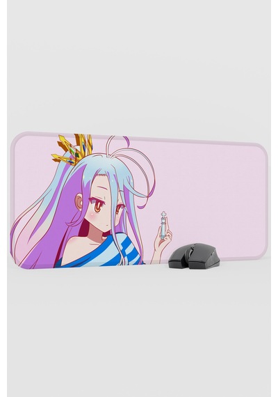 No Game No Life Anime V1 - 70x30 Xl Gaming Kauçuk Kaymaz Taban Mouse Pad Fare Altlığı