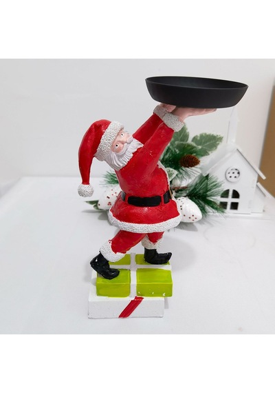 Reçine Noel Baba Snack Ekran Stand Vıvıd Renk Yönetimi İle Uygun Partik Dekan Denetimi D