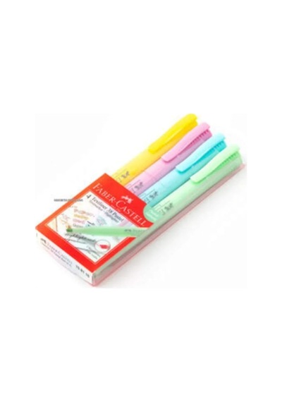 Faber-castell Faber Castell 38 Texliner Pastel 4'lü Kalem