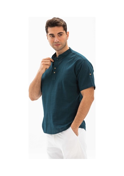 Kısa Kol Şile Bezi Bodrum Erkek T-shirt Koyu Petrol 3069-koyu Petrol Koyu Petrol Kısa Kol Şile Bezi Bodrum Erkek T-shirt Koyu Petrol 3069-koyu Petrol Koyu Petrol