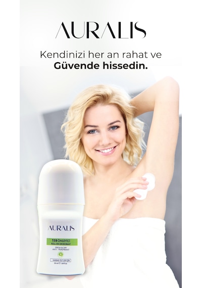 Auralis Beyazlatıcı Etkili Ter Önleyici Roll-on Antiperspirant Unisex 50 Ml