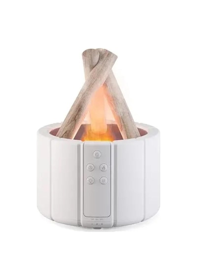 Hava Nemlendirici Aroma Difüzörü 280ml Led Işıklı Kumandalı Alev Simülasyonlu 001