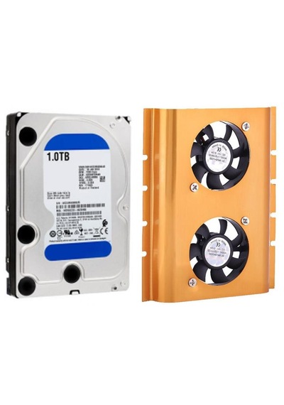 4222 Çiftli Hdd Harici Disk Kasa I Çi Soğutucu Fanı