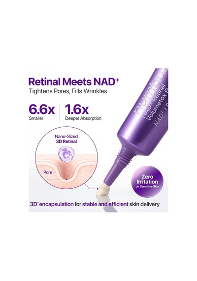 Tr No.9 Nad+ Retinal Volumetox Eye Cream, Anti-aging Treatment For Wrinkles, Fine Lines, Dark Circles & Dark Spots, Gent
