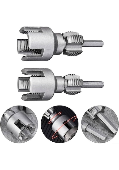 Rekotools -2 Li Set Iç Dış Plastik Boru Diş Açma Seti 1/2 Ve 3/4 Inç Borularla Uyumlu