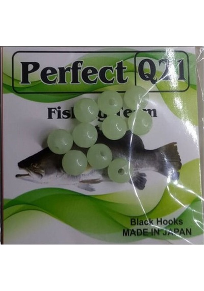 Aldos Fosforlu Sert Silikon Boncuk 6 Mm 10'lu Paket