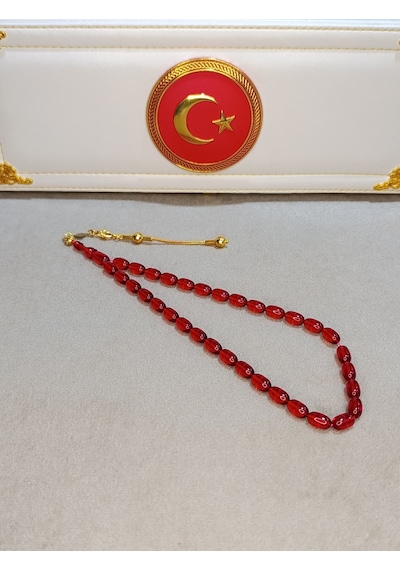 Ateş Kehribar Tesbih Usta Yapımı