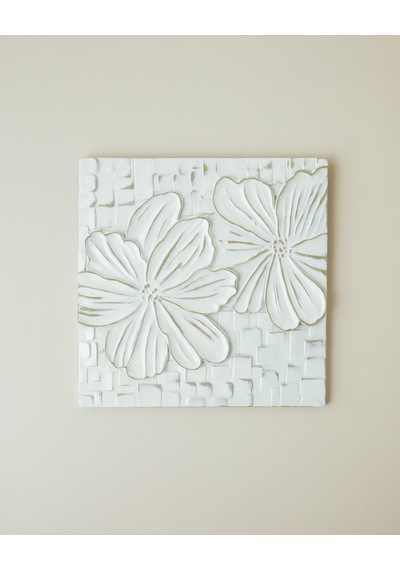 Marsa Polyresin Duvar Aksesuarı 20x20 Cm Bej