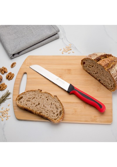 Aryıldız Plurex Dişli Ekmek Bıçağı Kırmızı 19 Cm Çok Renkli