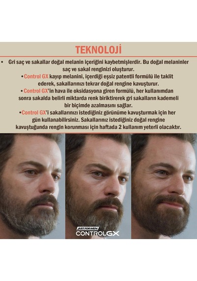 Just For Men Control Gx Gri Azaltıcı Sakal Ve Bıyık Yıkama Şampuanı 118 ML