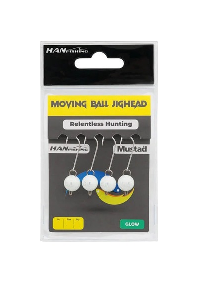 Hanfish Moving Ball Glow Jighead 2gr No:6