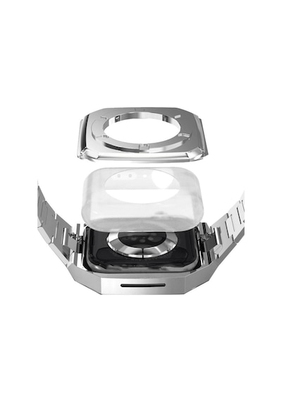 Apple Watch Uyumlu44mm Metal Petek Kasalı Kordon Saat Değildir - Rose Gold