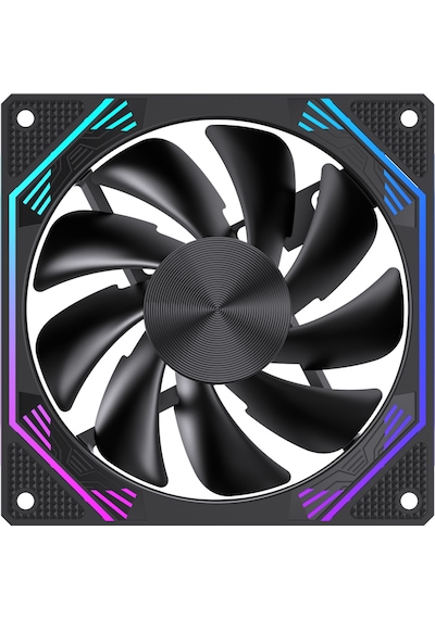 Ng-o120b 7 Adet 120mm Argb Fan 11x Argb Pwm Slot Kontrolcü Ve Kumanda Siyah