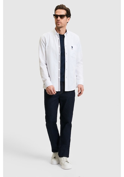 U.S. Polo Assn. U.s. Polo Assn. Erkek Beyaz Gömlek Basic 50324722-vr013