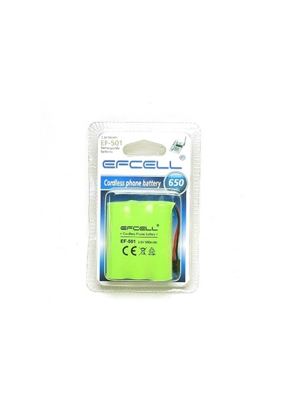 Dünyasaatelektronik Efcell 3.6V 650 Mah Ni-Mh Şarjlı Telsiz Telefon Pili Ef-501
