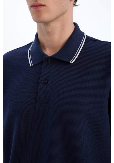DeFacto Regular Fit Polo Yaka Waffle Kısa Kollu Tişört D7932AX25SPNV135 DeFacto Regular Fit Polo Yaka Waffle Kısa Kollu Tişört D7932AX25SPNV135