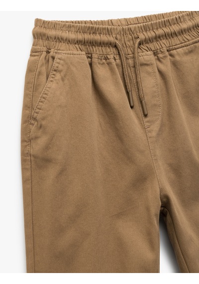 Koton Beli Bağcıklı Cep Detaylı Pamuklu Gabardin Jogger Pantolon Deve Tüyü 6wkb40003tw Taba Koton Beli Bağcıklı Cep Detaylı Pamuklu Gabardin Jogger Pantolon Deve Tüyü 6wkb40003tw Taba