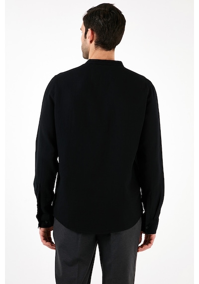 Buratti Pamuklu Regular Fit Hakim Yaka Erkek Gömlek Cf25S127702 Siyah