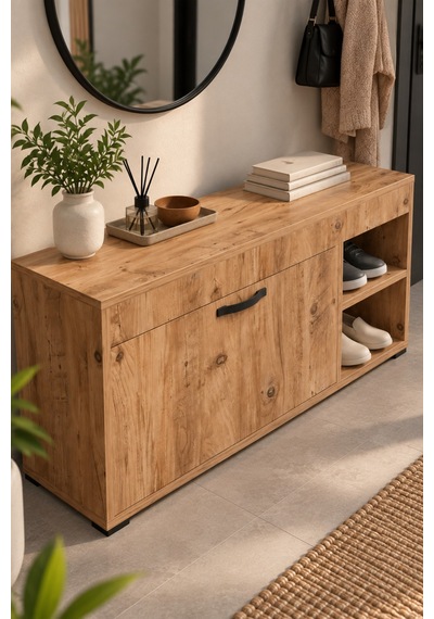 Sulorahome Ayakkabılık Dolabı Kahverengi 90 Cm Kahverengi - Atlantik Çam Sulorahome Ayakkabılık Dolabı Kahverengi 90 Cm Kahverengi - Atlantik Çam