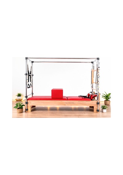 Combo Cadillac Reformer Kırmızı Renk 1. Sınıf Kayın Ağacı