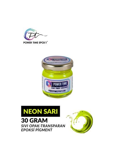 Neon Sıvı Pigment Boya Epoksi İçin/ Sarı/ Canlı Renkler