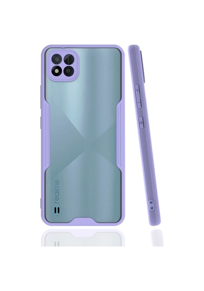 Uryport Realme C11 2021 Kılıf Platin Silikon - Lila