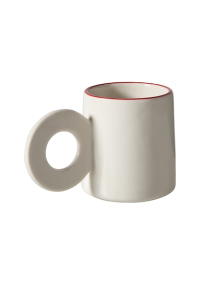 Mudo Home Lısmore Kupa Beyaz 14 Cm Çok Renkli