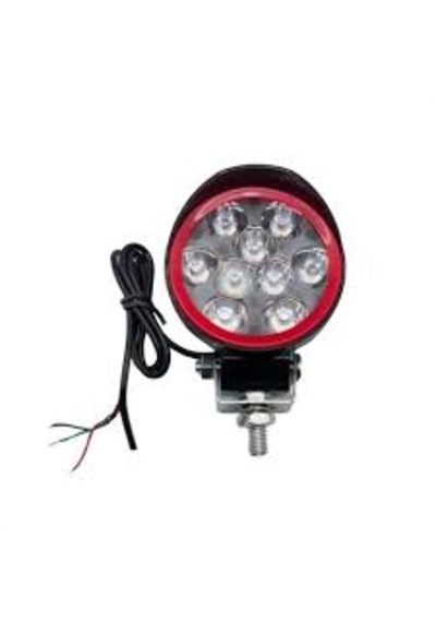 Motosiklet Sis Farı 9 Ledli Beyaz Çakarlı 12v 1 Adet