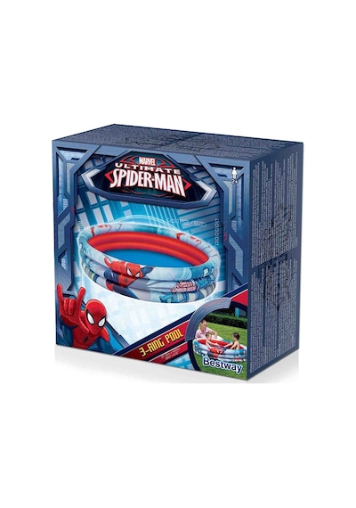 Bestway 3 Bölmeli Ultimate Spider-Man Havuz 01.22 m x 30 CM 98018 Çok Renkli