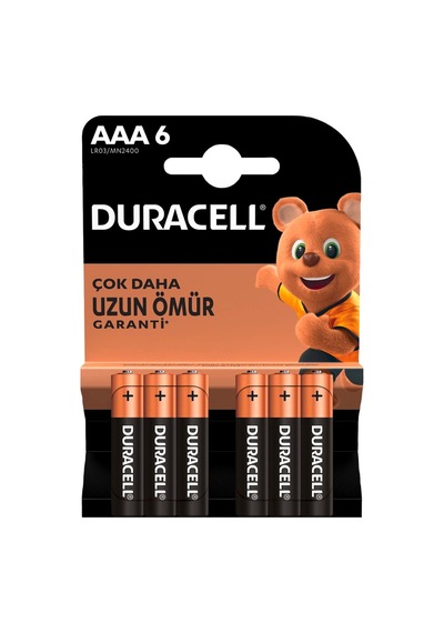 Duracell Basic Aaa Pil 6'lı - Güvenilir Enerji 2'li Ekonomik Paket - 2 Adet Tarı