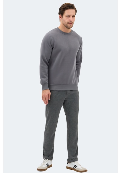 Slazenger Konnor In Erkek Koyu Gri Sweatshırt Koyu Gri