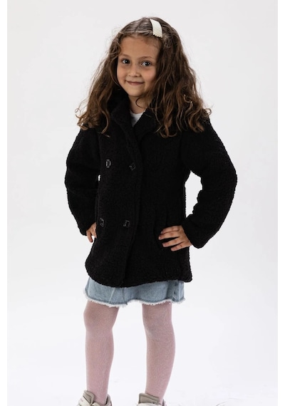 Mnk Baby & Kids Kuzu Polar Kumaş Kışlık Çocuk Mont Mnk0652 Siyah