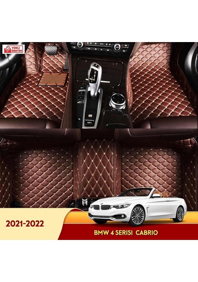 Bmw 4 Serisi 2021-2022 Cabrio 5D Havuzlu Suni Deri Oto Paspas 534679123