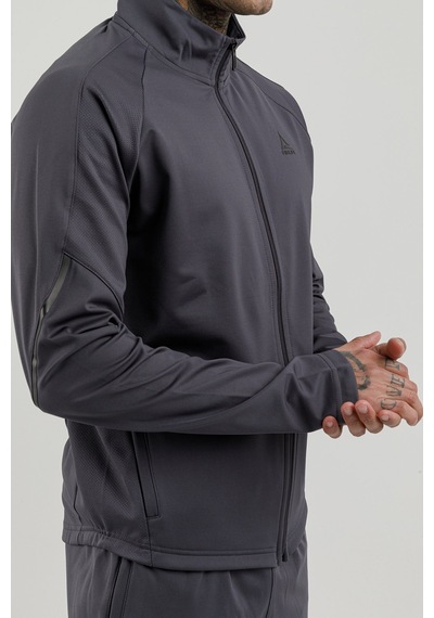 Airlife Power 22 Cr Line Tam Boy Fermuarlı Erkek Dik Yaka Sweatshirt Smoked Füme
