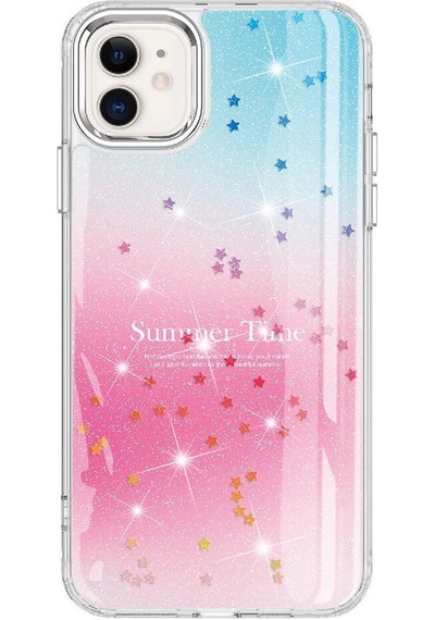 Apple Uyumlu  iPhone 11 Kılıf Simli Desenli Parlak Zore Task Kapak