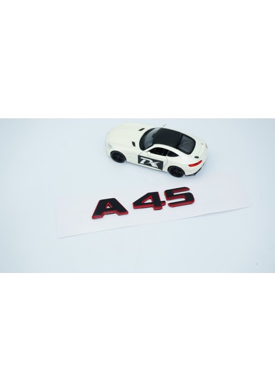 Dk Tuning A 45 Bagaj Kırmızı Siyah Abs Yazı Logo Benz İle Uyumlu