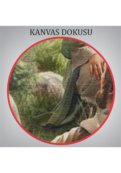 Es10 İsa Mesih Havarilerine Ders Veriyor, Hristiyan Hediye Tablosu Jesus Christ -6382 (35 x 50)