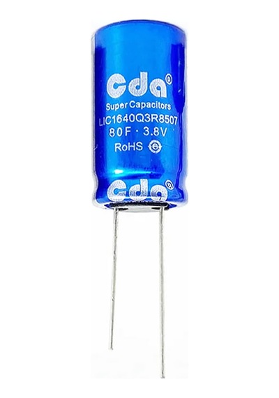 80f 3.8v 3a Süpercap 10x20mm Dıp Süper Kapasitör Enerji Depolama Güneş Rüzgar Akü Batarya Güç Kayna